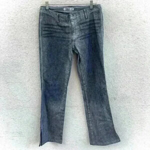 Laundry By Shelli Segal Sparkly Slit Ankle Jeans